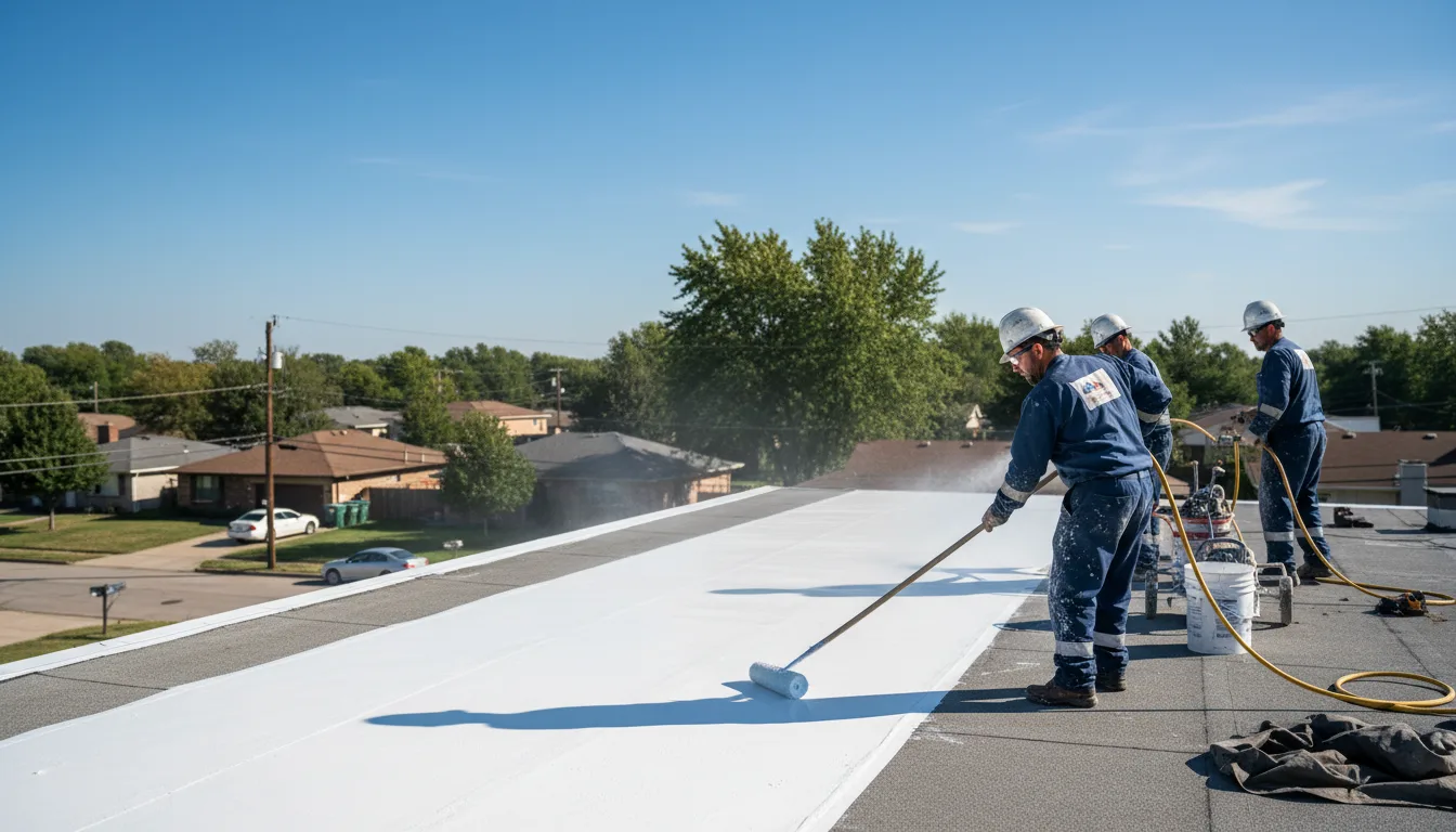Commercial roof coating in Round Lake, IL near me